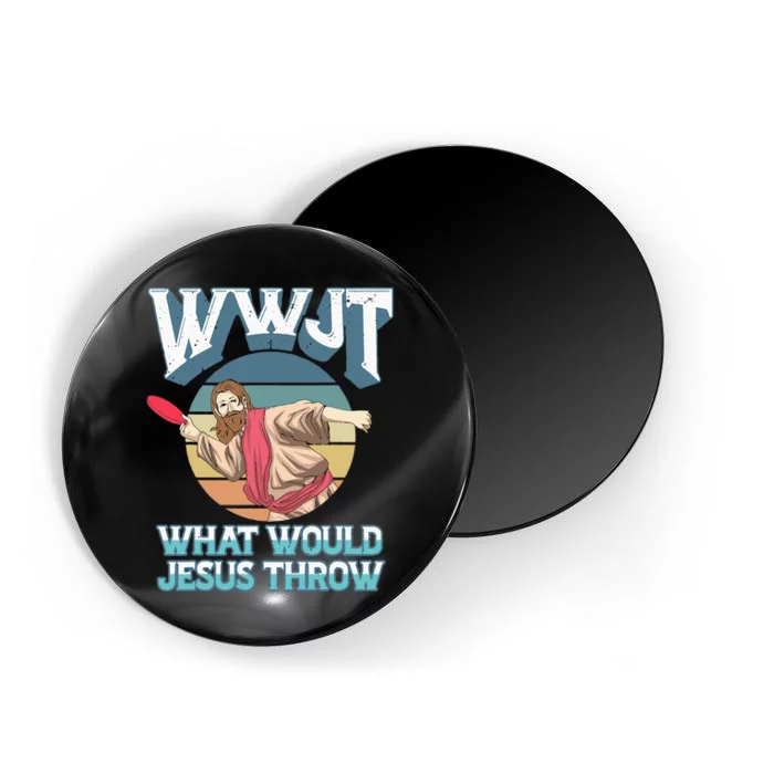 Disc Golf Wwjt What Would Jesus Throw Frisbee Golf Christian Magnet