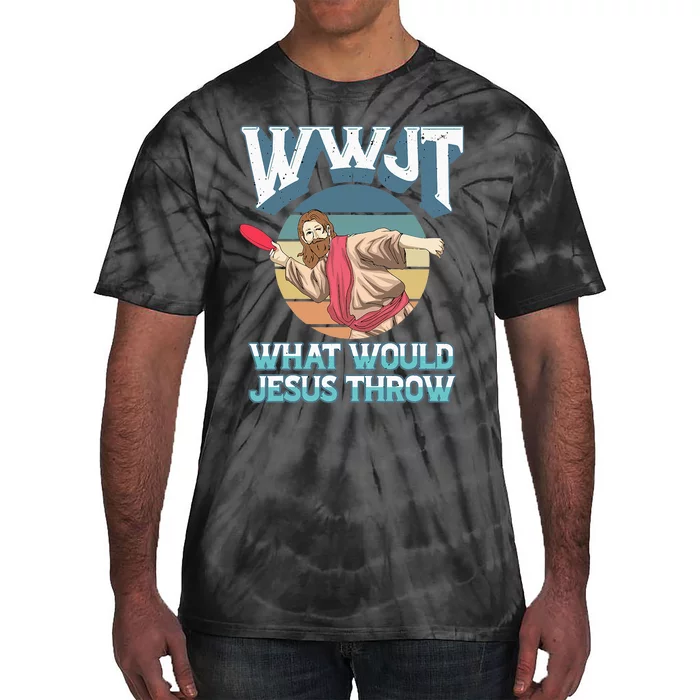 Disc Golf Wwjt What Would Jesus Throw Frisbee Golf Christian Tie-Dye T-Shirt