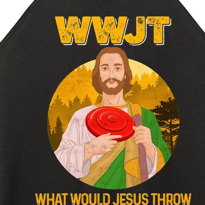 Disc Golf What Would Jesus Throw Frisbee Golf Women’s Perfect Tri Rocker Tank