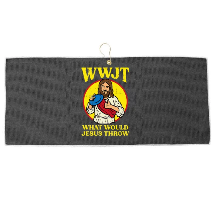 Disc Golf Wwjt What Would Jesus Throw Frisbee Large Microfiber Waffle Golf Towel