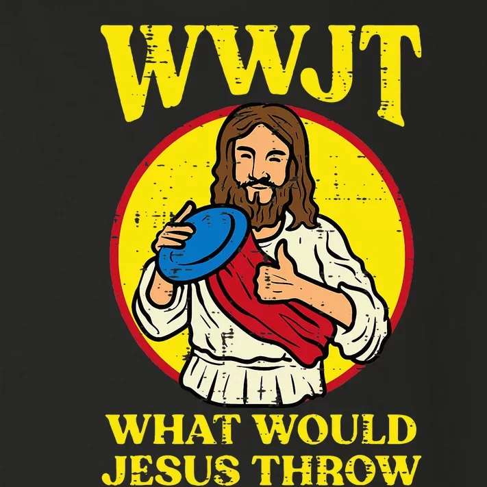 Disc Golf Wwjt What Would Jesus Throw Frisbee Toddler Long Sleeve Shirt