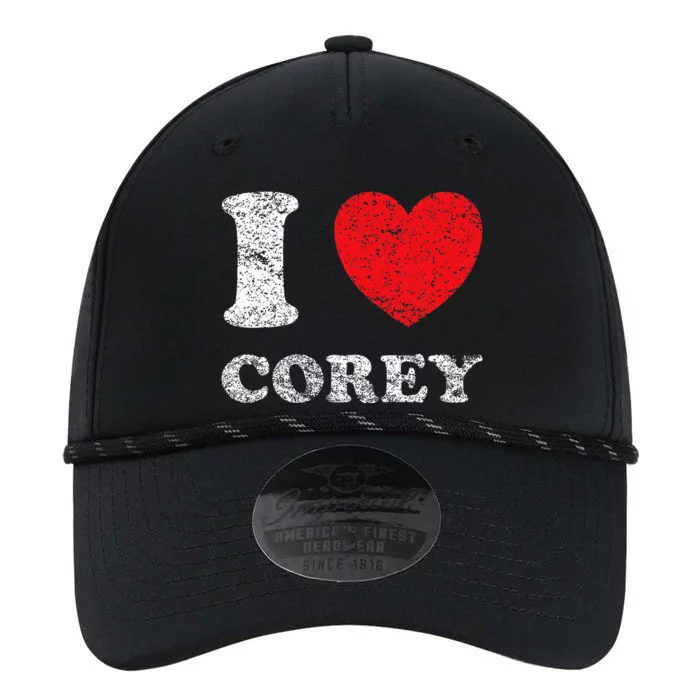 Distressed Grunge Worn Out Style I Love Corey Performance The Dyno Cap