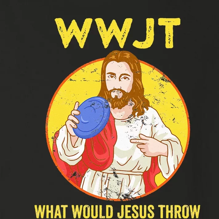 Disc Golf What Would Jesus Throw Frisbee Golf Toddler Long Sleeve Shirt