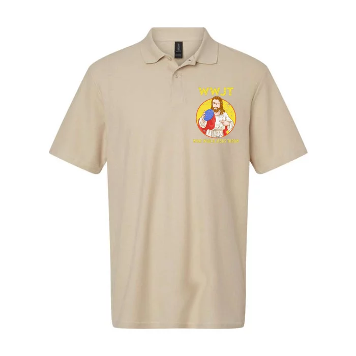 Disc Golf What Would Jesus Throw Frisbee Golf Softstyle Adult Sport Polo