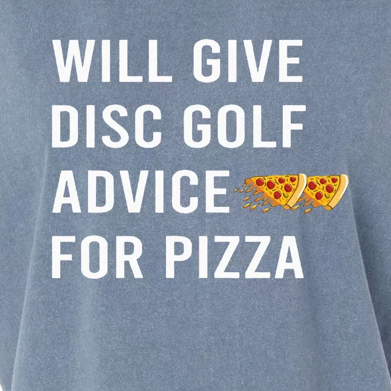 Disc Golf Will Give Advice For Pizza Garment-Dyed Women's Muscle Tee