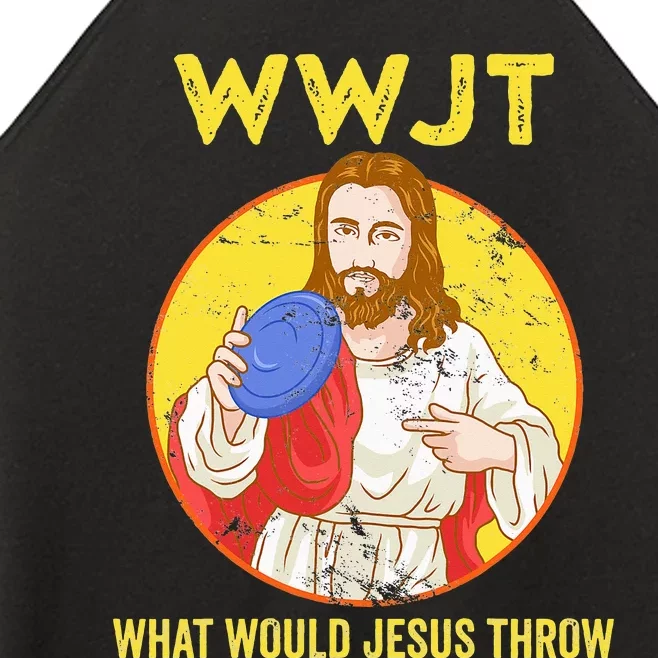 Disc Golf What Would Jesus Throw Frisbee Golf Women’s Perfect Tri Rocker Tank