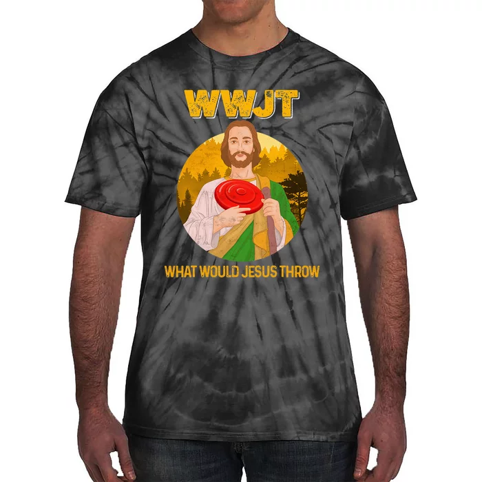 Disc Golf What Would Jesus Throw Frisbee Clothing Tie-Dye T-Shirt