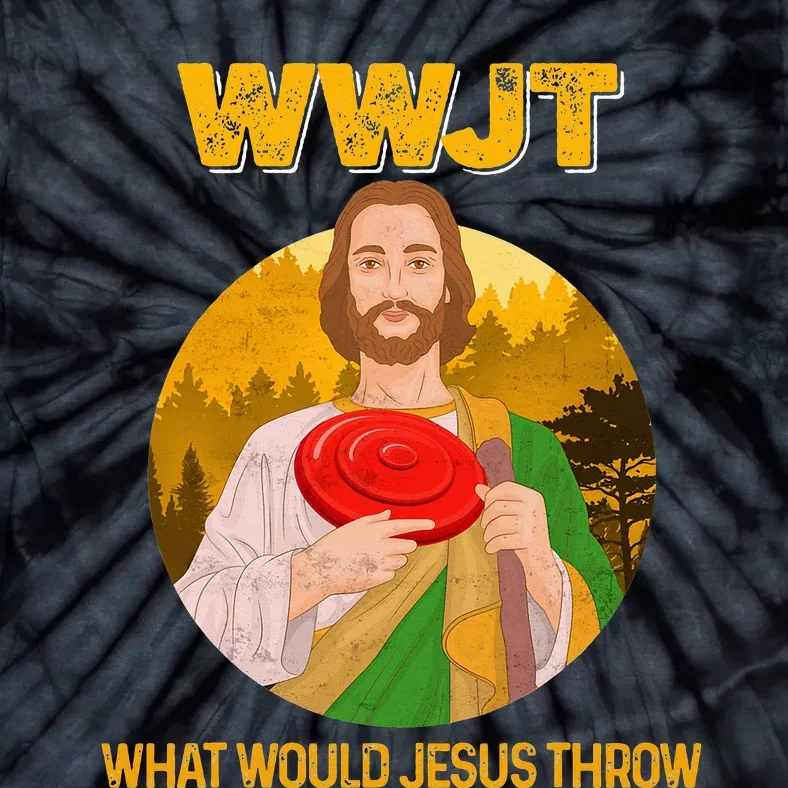 Disc Golf What Would Jesus Throw Frisbee Clothing Tie-Dye T-Shirt