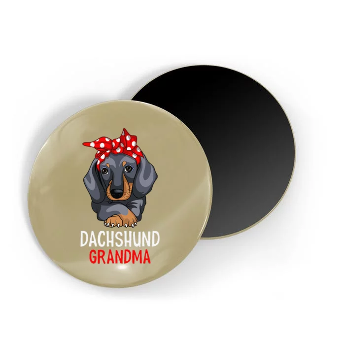 Dachshund Grandma Weenie Dog Lover Funny Weiner Dog Magnet