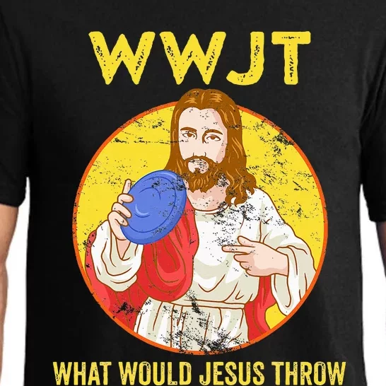 Disc Golf What Would Jesus Throw Frisbee Golf Pajama Set