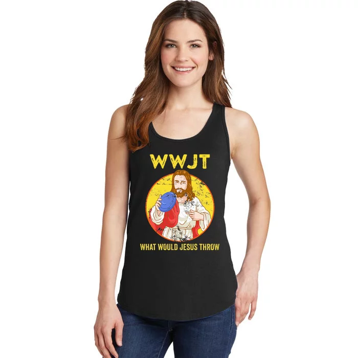 Disc Golf What Would Jesus Throw Frisbee Golf Ladies Essential Tank