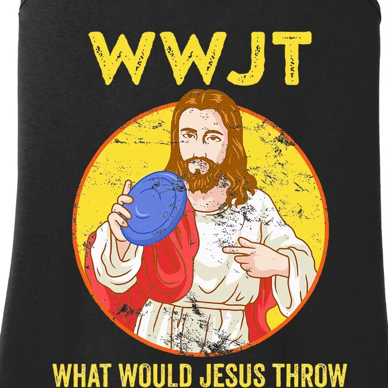 Disc Golf What Would Jesus Throw Frisbee Golf Ladies Essential Tank