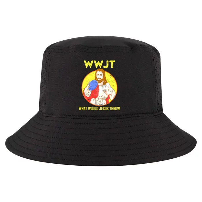 Disc Golf What Would Jesus Throw Frisbee Golf Funny Cool Comfort Performance Bucket Hat