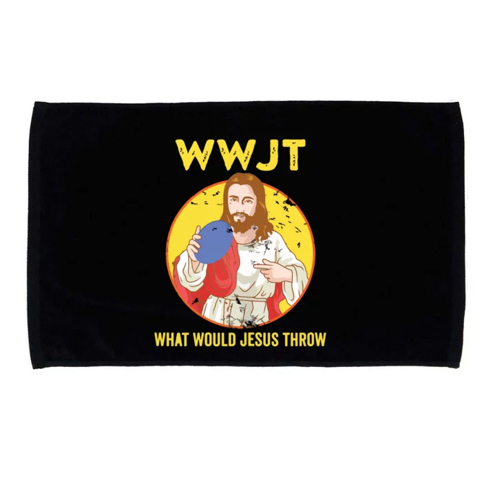 Disc Golf What Would Jesus Throw Frisbee Golf Microfiber Hand Towel