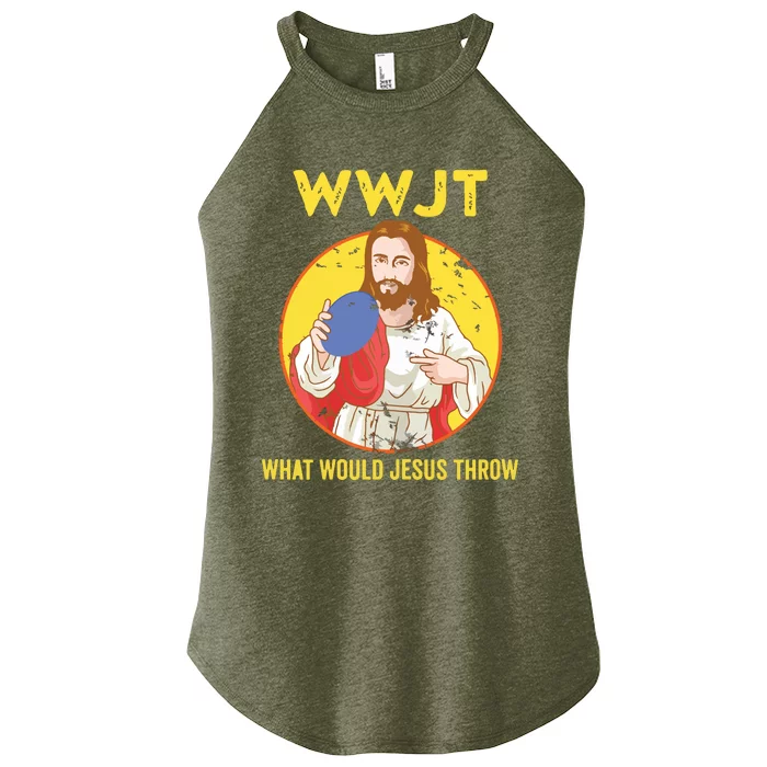 Disc Golf What Would Jesus Throw Frisbee Golf Women’s Perfect Tri Rocker Tank