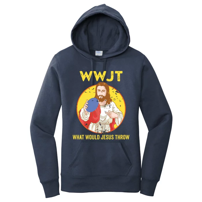 Disc Golf What Would Jesus Throw Frisbee Golf Women's Pullover Hoodie