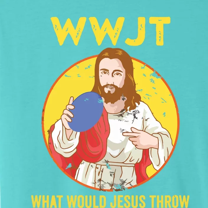 Disc Golf What Would Jesus Throw Frisbee Golf ChromaSoft Performance T-Shirt