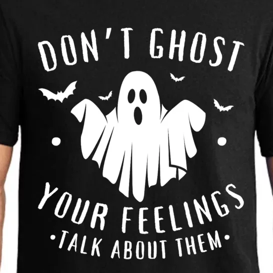 DonT Ghost Your Feelings Halloween Mental Health Pajama Set