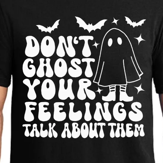 Don't Ghost Your Feelings Halloween Mental Health Pajama Set