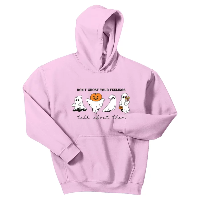 DonT Ghost Your Feelings Inspirational Therapy Psychologist Kids Hoodie