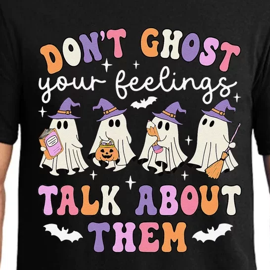 Dont Ghost Your Feeling Halloween School Counselor Halloween Gift Pajama Set