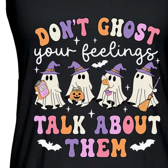 Dont Ghost Your Feeling Halloween School Counselor Halloween Gift Ladies Essential Flowy Tank