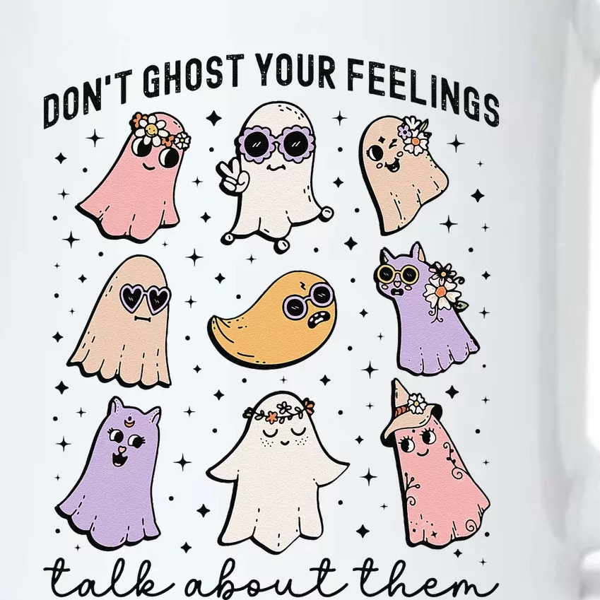 Don’T Ghost Your Feelings Talk About Them School Counselor Black Color Changing Mug