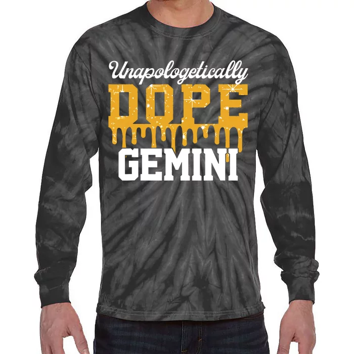 Dope Gemini Zodiac African Birthday Horoscope Lover Women Tie-Dye Long Sleeve Shirt