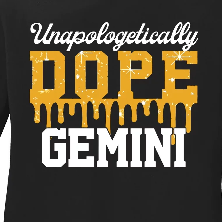 Dope Gemini Zodiac African Birthday Horoscope Lover Women Ladies Long Sleeve Shirt