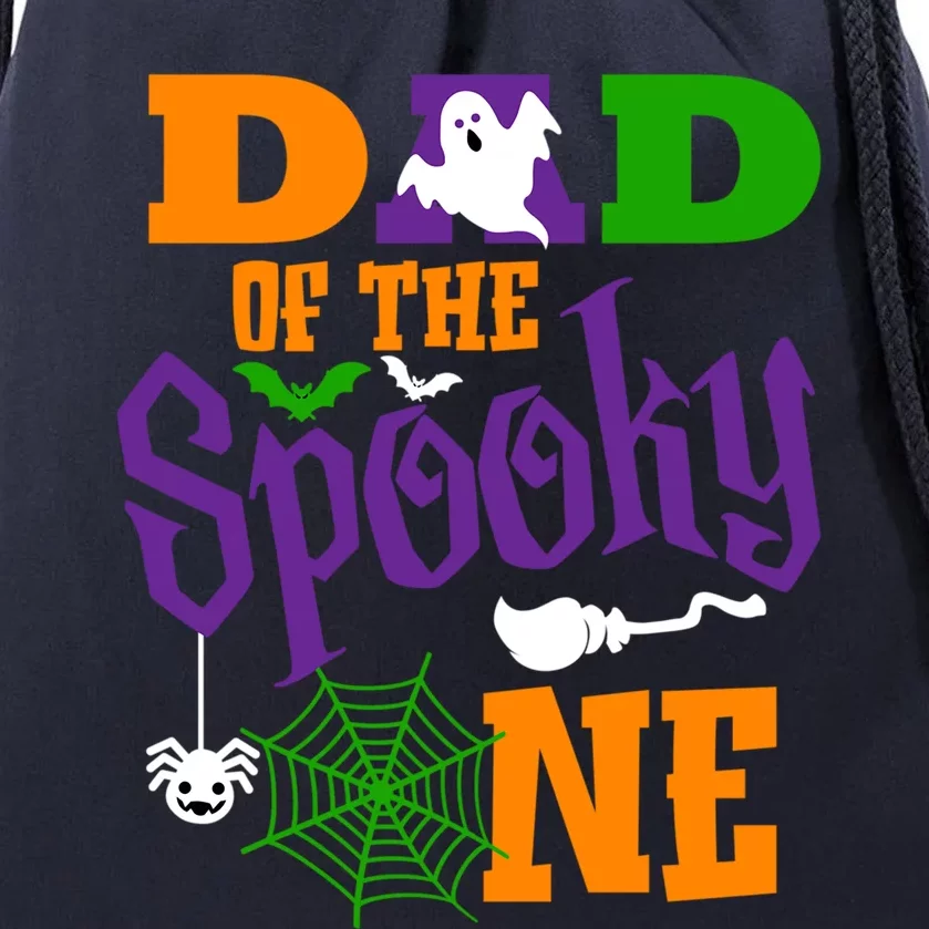 Dad Halloween 1St Birthday Matching Family Spooky One Gift Drawstring Bag