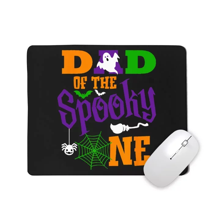 Dad Halloween 1st Birthday Matching Family Spooky One Boy Mousepad