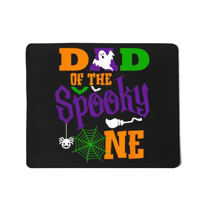 Dad Halloween 1st Birthday Matching Family Spooky One Boy Mousepad