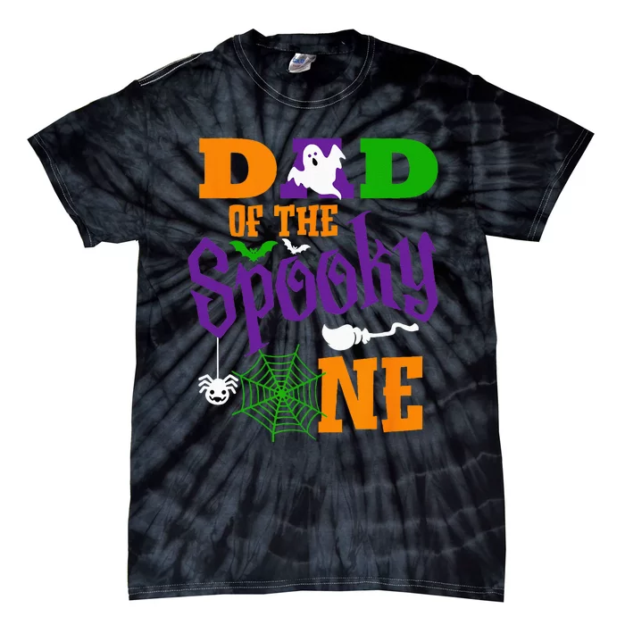 Dad Halloween 1st Birthday Matching Family Spooky One Boy Tie-Dye T-Shirt