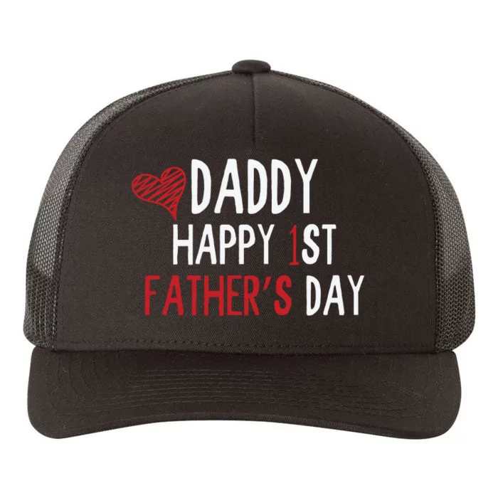 Daddy Happy 1st Fathers Day Yupoong Adult 5-Panel Trucker Hat