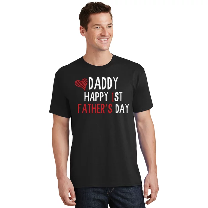 Daddy Happy 1st Fathers Day T-Shirt