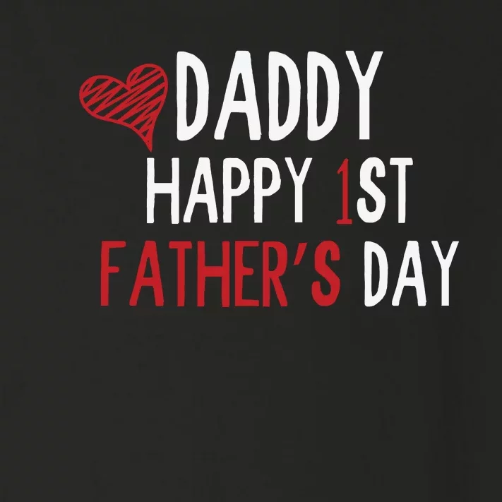 Daddy Happy 1st Fathers Day Toddler Long Sleeve Shirt