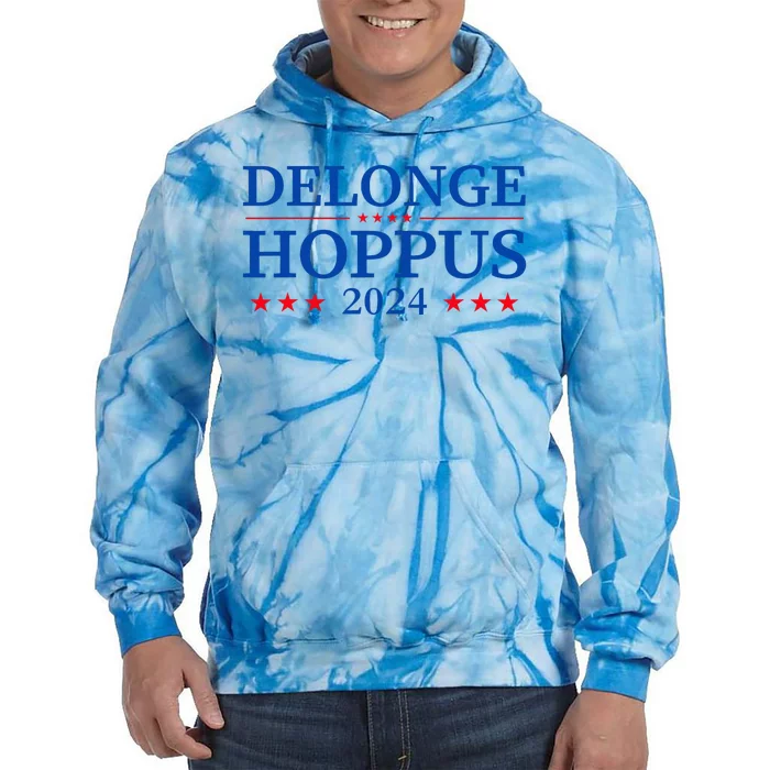 Delonge Hoppus 2024 American Flag Parody Funny Apparel Tie Dye Hoodie