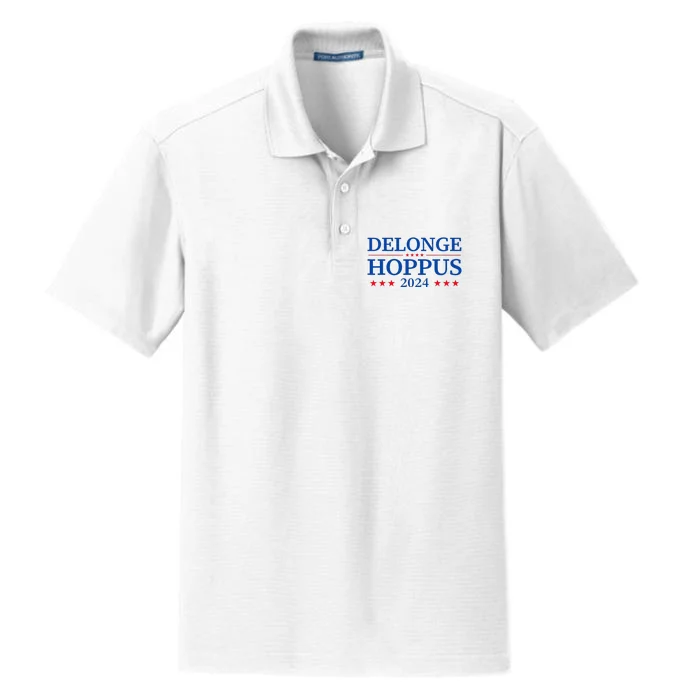 Delonge Hoppus 2024 American Flag Parody Funny Apparel Dry Zone Grid Performance Polo