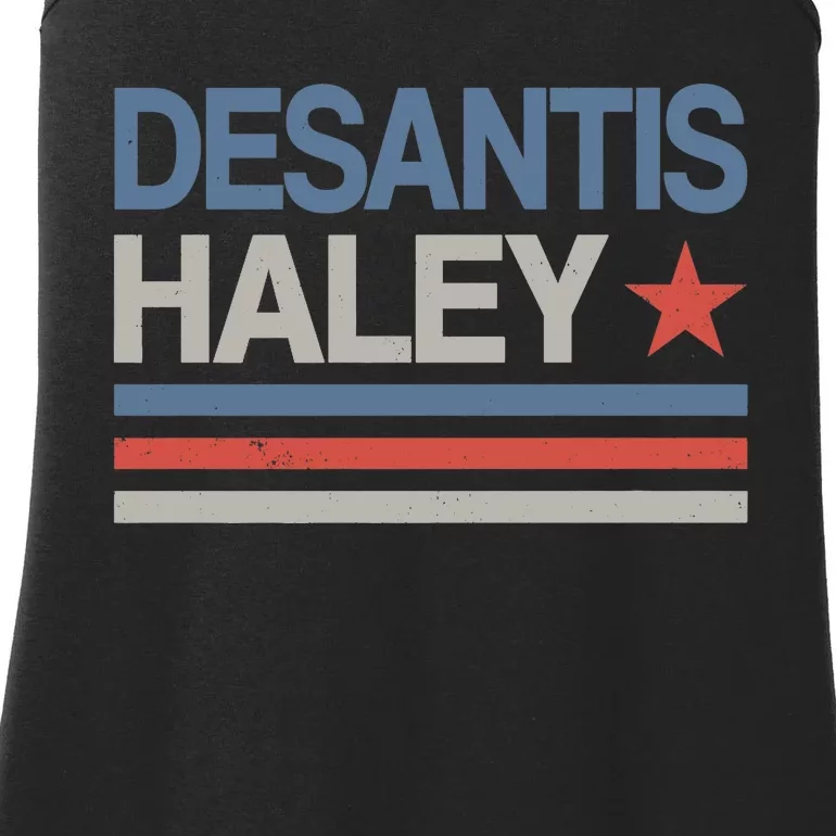 Desantis Haley 2024 President Election Republican Ticket Premium Ladies Essential Tank