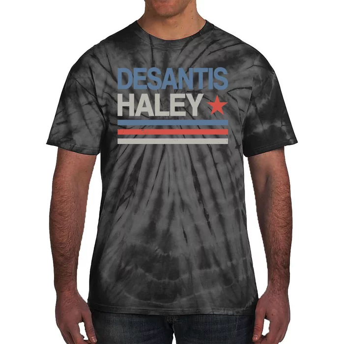 Desantis Haley 2024 President Election Republican Ticket Premium Tie-Dye T-Shirt