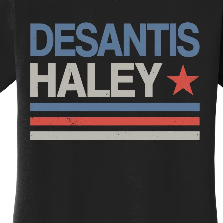 Desantis Haley 2024 President Election Republican Ticket Premium Women's T-Shirt