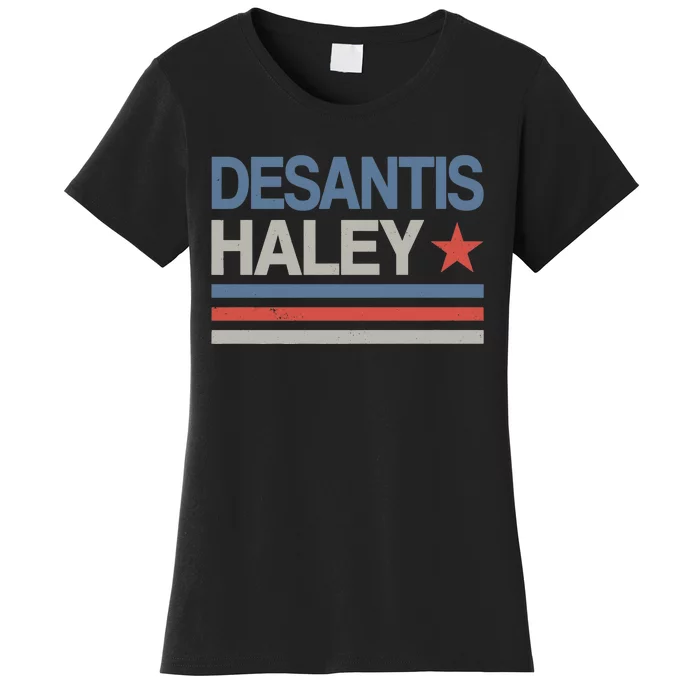 Desantis Haley 2024 President Election Republican Ticket Premium Women's T-Shirt