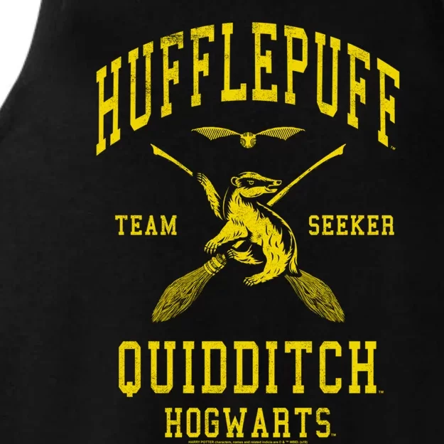 Deathly Hallows 2 Hufflepuff Quidditch Team Seeker Jersey Gift Ladies Tri-Blend Wicking Tank