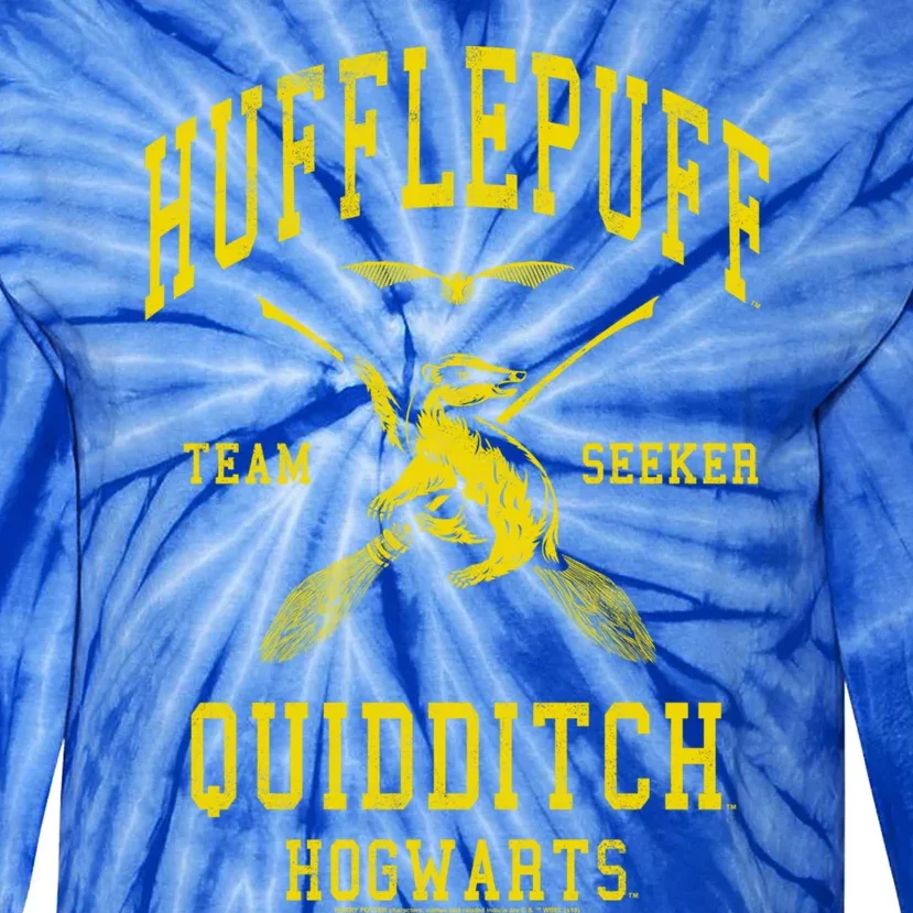 Deathly Hallows 2 Hufflepuff Quidditch Team Seeker Jersey Gift Tie-Dye Long Sleeve Shirt