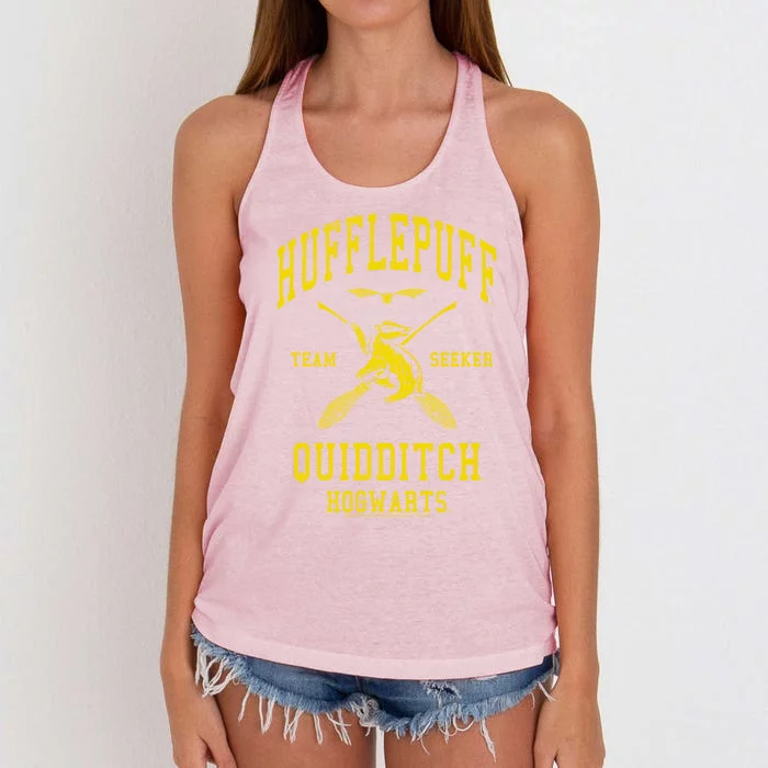 Deathly Hallows 2 Hufflepuff Quidditch Team Seeker Jersey Gift Women's Knotted Racerback Tank