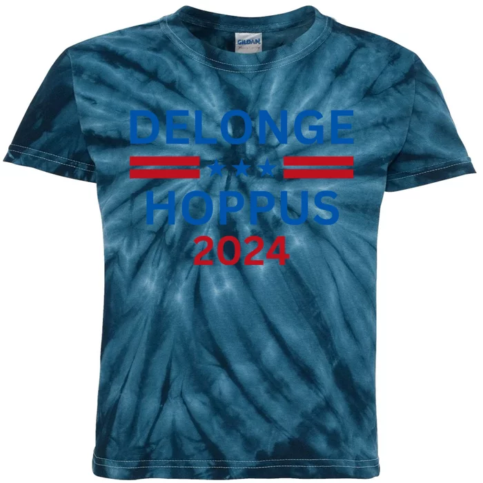 Delonge Hoppus 2024 For President Funny Voting Election 2024 Usa Kids Tie-Dye T-Shirt