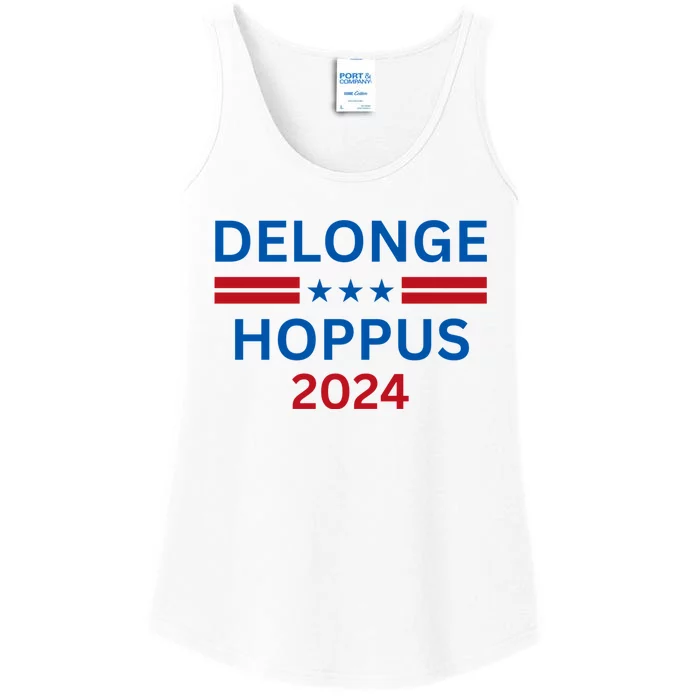 Delonge Hoppus 2024 For President Funny Voting Election 2024 Usa Ladies Essential Tank