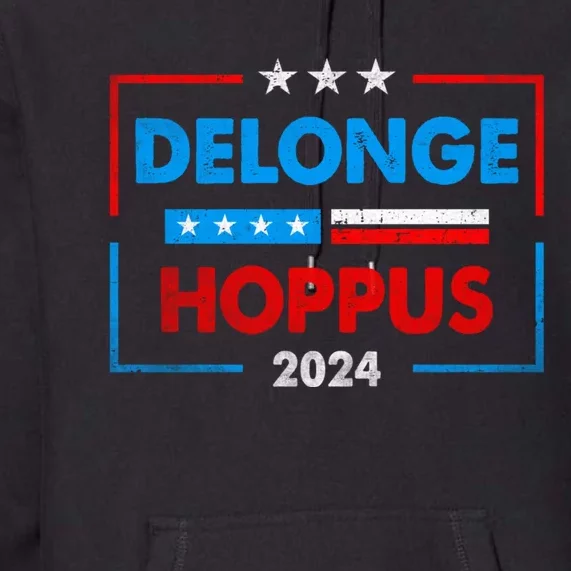 Delonge Hoppus 2024 For President Funny Voting Election 2024 Usa Premium Hoodie