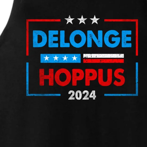 Delonge Hoppus 2024 For President Funny Voting Election 2024 Usa Ladies Tri-Blend Wicking Tank