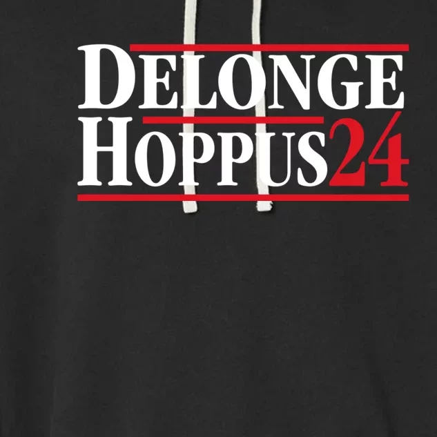 Delonge Hoppus 2024 For President Funny Voting Election 2024 Usa Garment-Dyed Fleece Hoodie